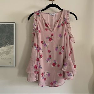 Express Floral Open Shoulder Blouse